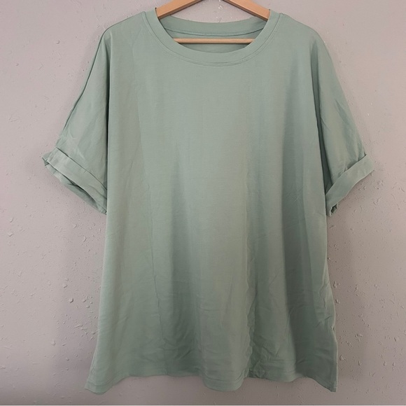 🦋 Mint Green T-Shirt Casual Comfy 1X - Picture 2 of 7